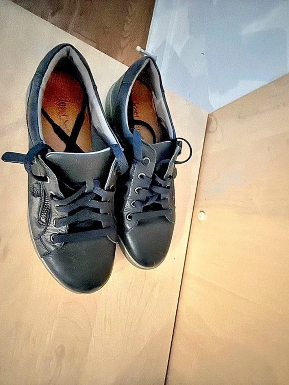 Josef Seibel Navy Leather Sneakers